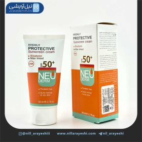 کرم ضدآفتاب رنگی تیره مناسب پوست خشک و معمولی نئودرم SPF50