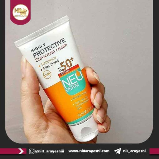 کرم ضدآفتاب فاقد چربی رنگی نئودرم SPF50