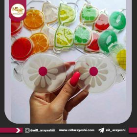 کمپرس چشم میوه ای طرح عینک