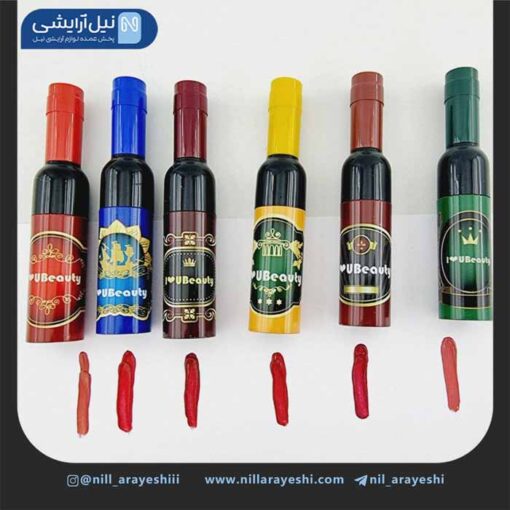 رژ لب مایع طرح بطری شراب آی لاو یو بیوتی iu-335