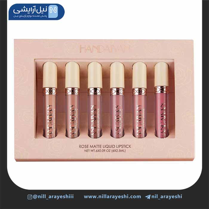 پک رژلب مایع هندیان 6 عددی کد 0633