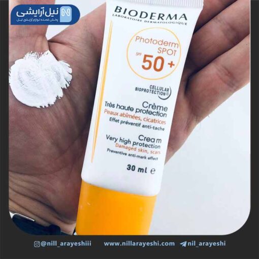 کرم ضد آفتاب بیودرما مدل فتودرم اسپات 30 میل spf50