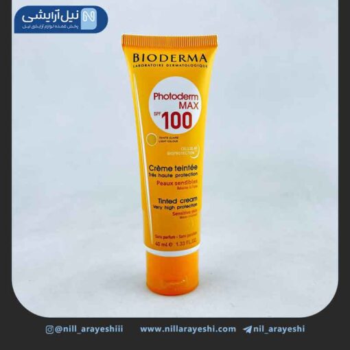 کرم ضد آفتاب رنگ طبیعی بیودرما spf100 ( دایره کرم )