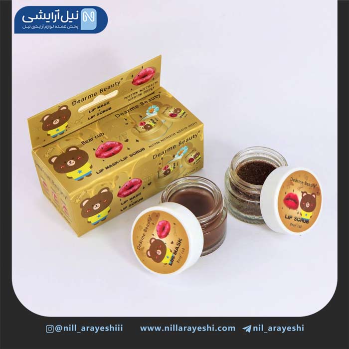 پک اسکراب و ماسک لب خرسی دیرمی بیوتی کد D017