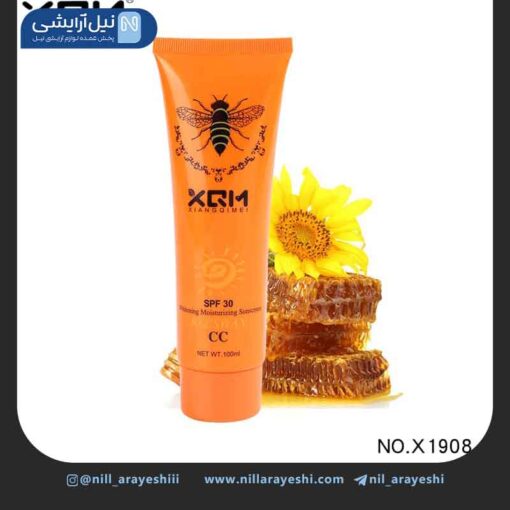 کرم آفتاب تیوپی بدون رنگ موم عسل شینگ کیمی spf30 کد x1908