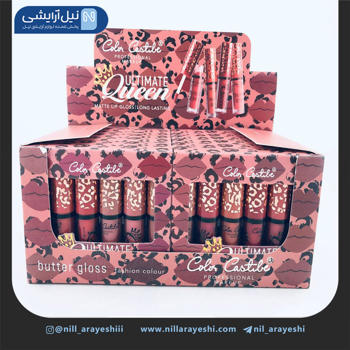 پک رژ لب مایع کالر کاستل 6 عددی کد 1-4135