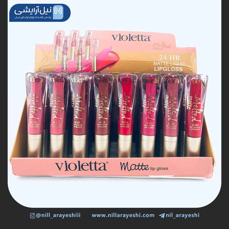 رژ لب مایع ویولتا سری ملتد کد Rj1008v
