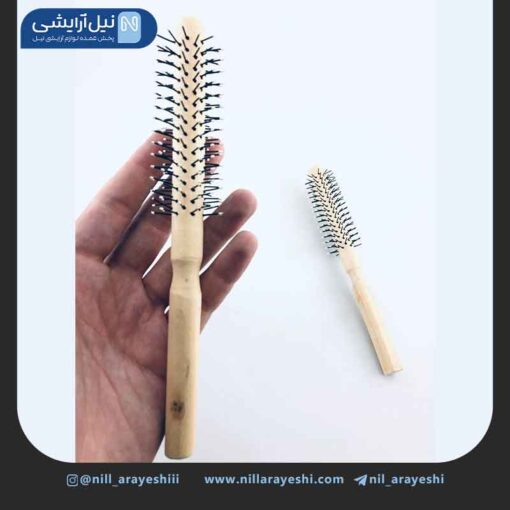 برس گرد چوبی حالت دهنده