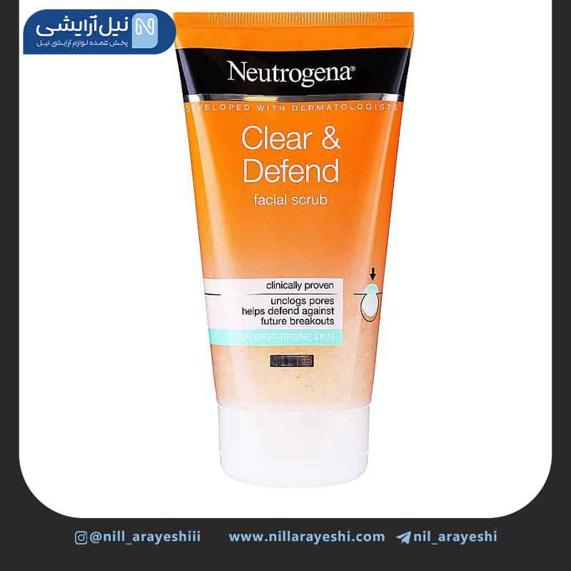 اسکراب تیوپی لایه بردار نوتروژینا مدل clear & defend ( فرانسه )