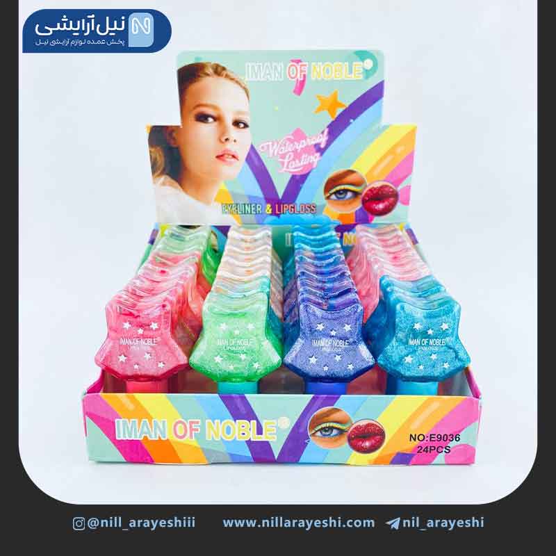 لیپ گلاس شاین دار ستاره ای ایمن آف نوبل کد E9036