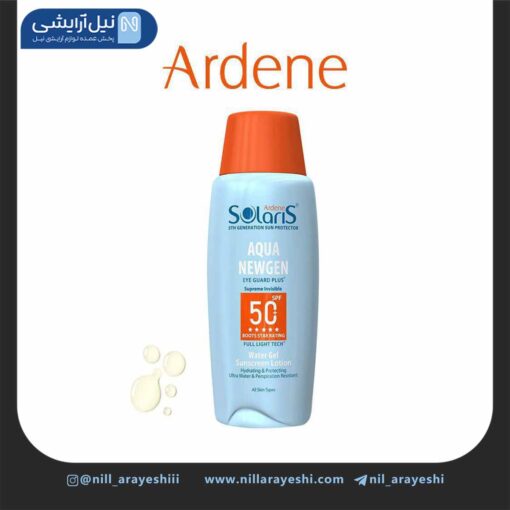 لوسیون ضد آفتاب آبرسان مدل Aqua newgen سولاریس آردن spf50