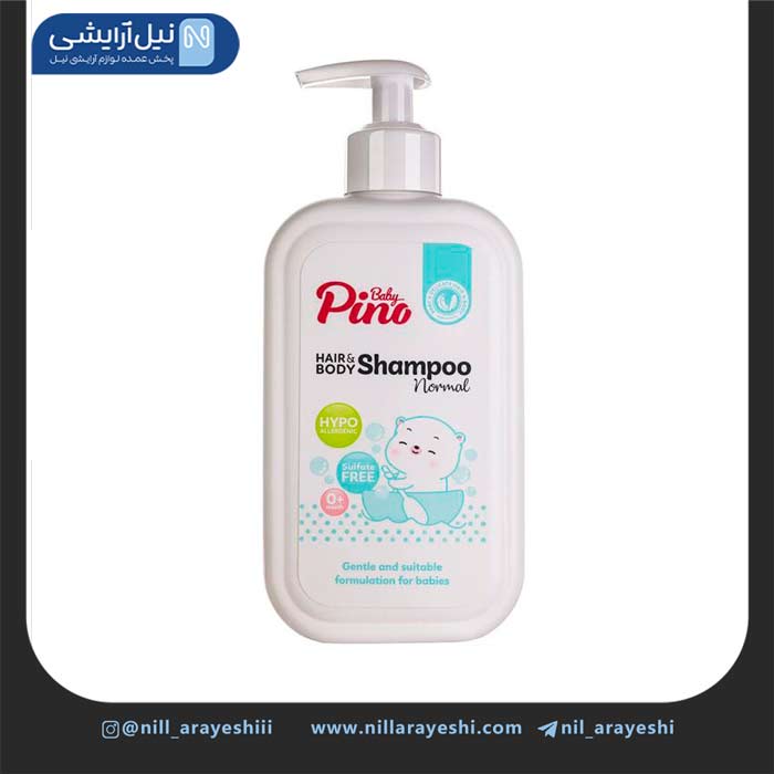 شامپو سر و بدن نوزاد و کودک بدون سولفات پینو بیبی 350 گرم