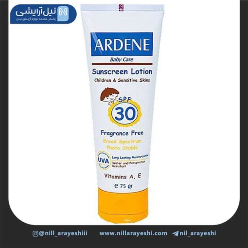 لوسیون ضد آفتاب تیوپی کودک آردن spf30