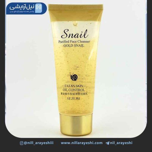 ژل فوم شستشوی صورت طلا و حلزون وزه کد FZ13519 ( بدون جعبه )