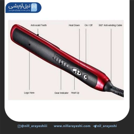 برس حرارتی هیر استرایتنر مدل ASL - 908