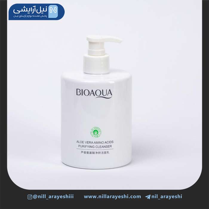 فوم شستشو صورت پمپی آلوئه ورا و آمینو اسید بیوآکوا کد bqy72608