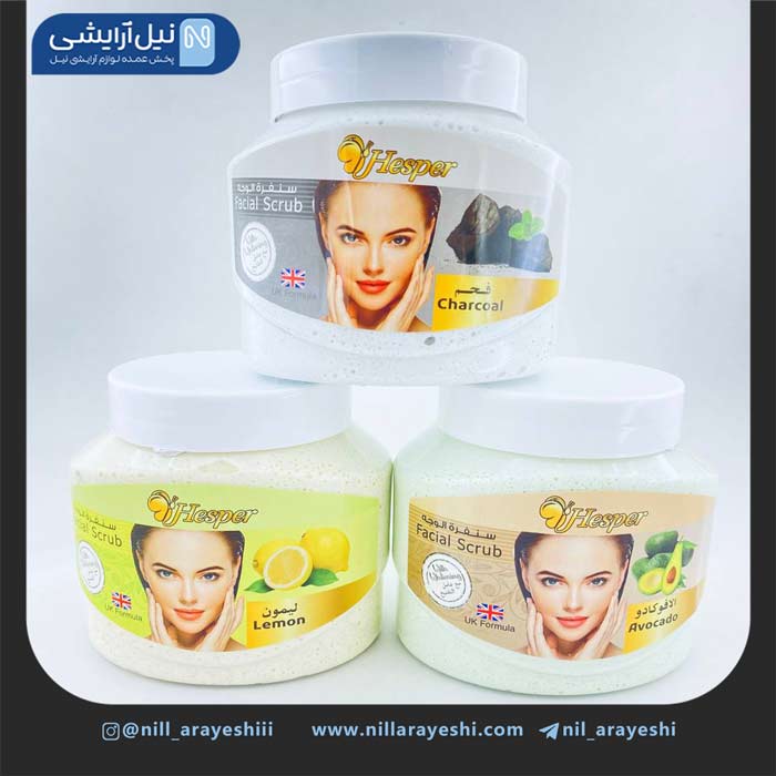 اسکراب شنی صورت کاسه ای هسپر 500 میل ( درب سفید )