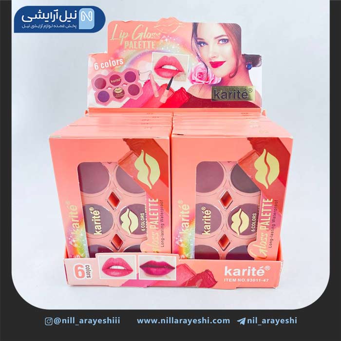 رژ پالتی شش رنگ کاریته کد 47 - 93011