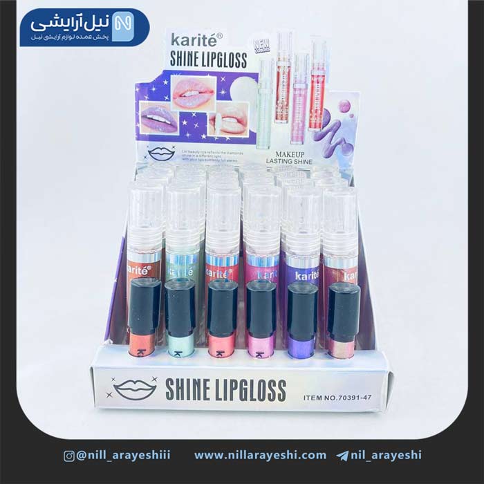 لیپ گلاس شاین دار کاریته کد 47 - 70391
