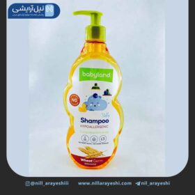 شامپو سر پمپی کودک پروتئینه حاوی عصاره جوانه گندم بی بی لند 500 میل