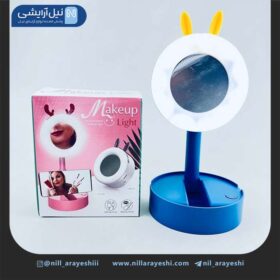 آینه آرایشی رینگ لایت دار پایه دار گوزنی کد 0838