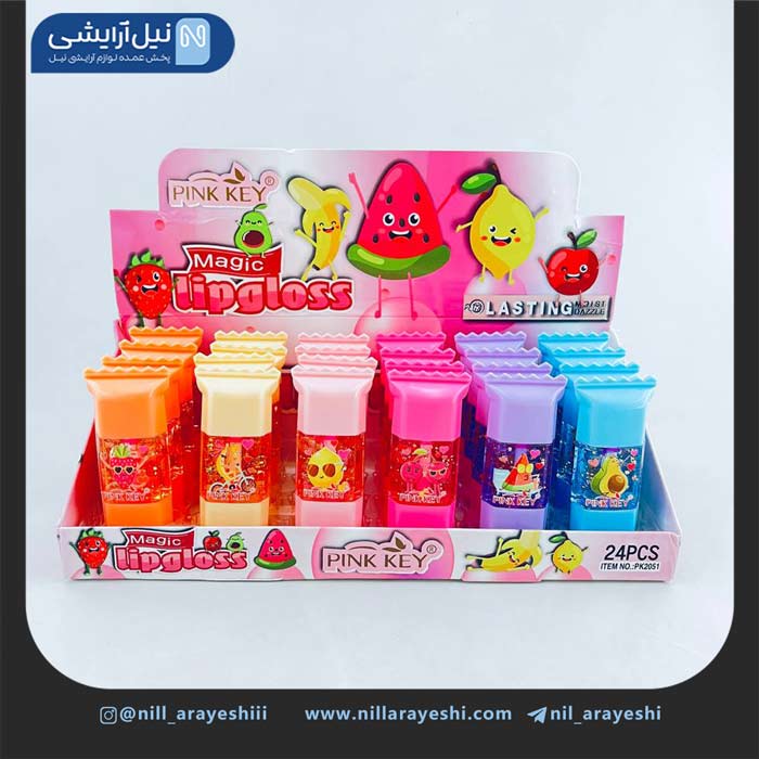 برق لب حرارتی شکلاتی میوه ای پینک کی کد PK2051