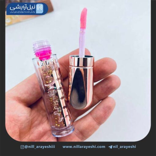 برق لب حرارتی گل دار طلا 24k چانلانیا کد 8732