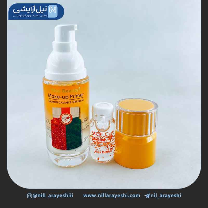 پرایمر و سرم صورت سالمون خاویار و اسپیرولینا کیس بیوتی کد 03C - 68185