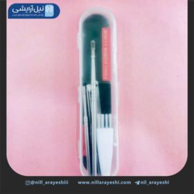 ست گوش پاککن جلد طلقی شش تیکه
