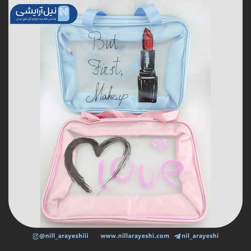 کیف آرایشی سایز بزرگ فانتزی ( مستطیلی )