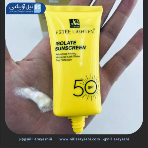 کرم ضد آفتاب تیوپی بی رنگ استی لایتن spf50 کد EL86116