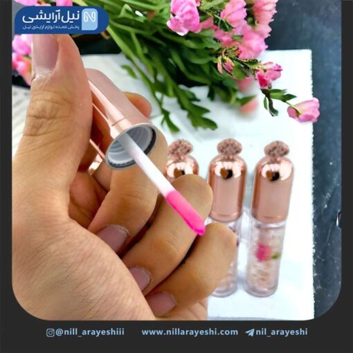 برق لب حرارتی گلدار طلا 24k چنلانیا کد 8766