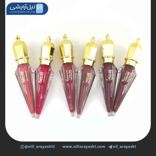 لیپ گلاس شاین دار درب طرح تاج کیس بیوتی کد 03 - 70428