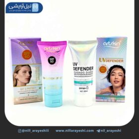 کرم ضد آفتاب رنگی کرم پودری آرت اسکین spf60