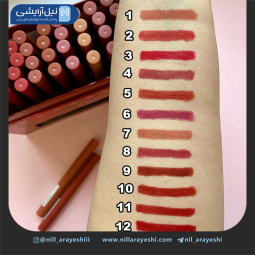 رژ لب مدادی شمعی پیچی INK CRAYON کیس بیوتی کد 35918 - 03