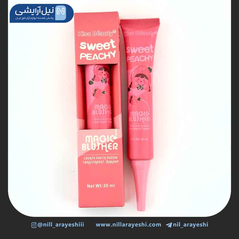 رژگونه مایع تیوپی حرارتی هلو کیس بیوتی کد 03d - 68450