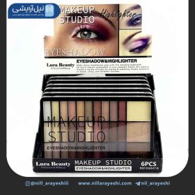 پالت سایه و هایلایتر سی و سه رنگ لورا بیوتی کد d4047 - B