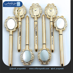 هاشور ابرو کیس بیوتی آیینه دار قلبی کد 03 - 59187