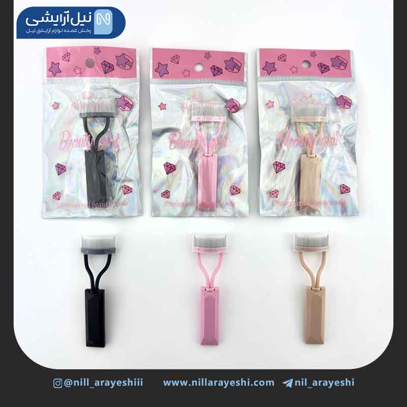 شانه مژه فلزی طرح فرمژه روبی گرل کد rg - 001