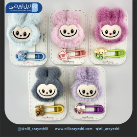 گیره مو انبری عروسکی دو عددی