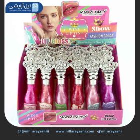 برق لب حرارتی شاین دار شامپاینی تاج دار من زی میائو کد lc234