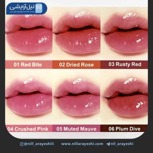 رژ خیس مایع پیچی پیجوان کد p0306