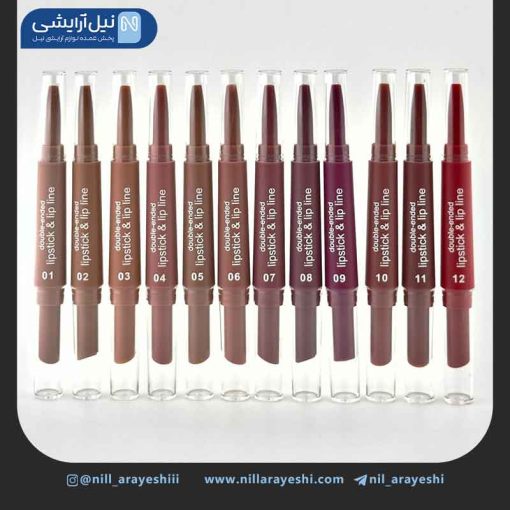 خط لب و رژ جامد دوطرفه دراگون رانی کد Dr162