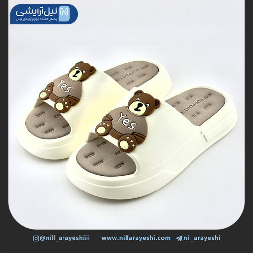 دمپایی طرح خرس عینک دار