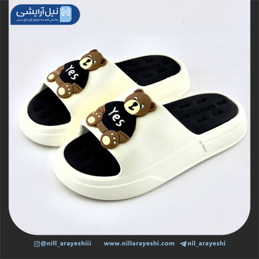 دمپایی طرح خرس عینک دار