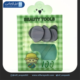 پک پد آرایشی انگشتی و پنکک شش عددی کد 5027