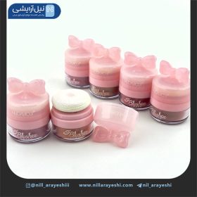 رژگونه نمکدونی پد دار پاپیون دار هدی موجی کد B - 148