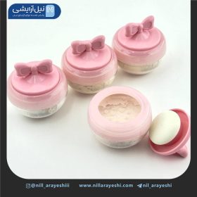 پودر فیکس کاسه ای پد دار پاپیون دار هدی موجی کد lp - 039