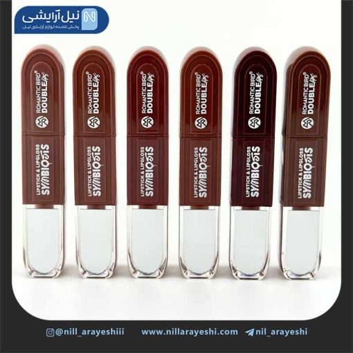 رژ لب مایع و جامد دو طرفه آیینه دار رومانتیک برد کد Rb286l