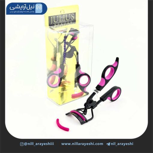فرمژه انگشتی دسته صورتی ژولیوس بیوتی کد Mca25a